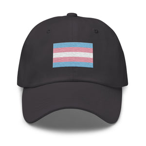 Transgender Flag Cap - Adjustable Embroidered LGBT+ Dad Hat