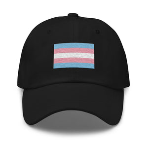 Transgender Flag Cap - Adjustable Embroidered LGBT+ Dad Hat