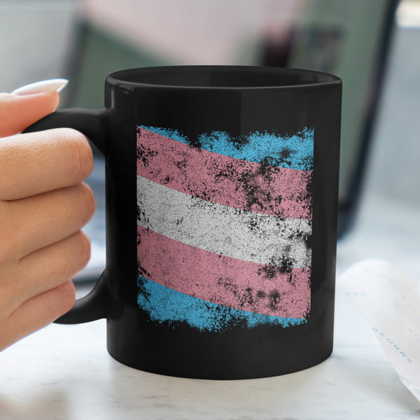 Transgender Flag - Distressed LGBT+ Mug