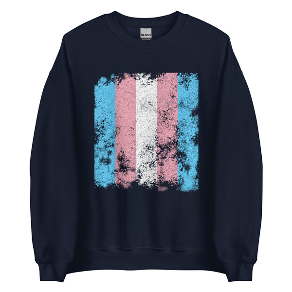Transgender Flag - Distressed LGBTQIA2S+ Sweatshirt