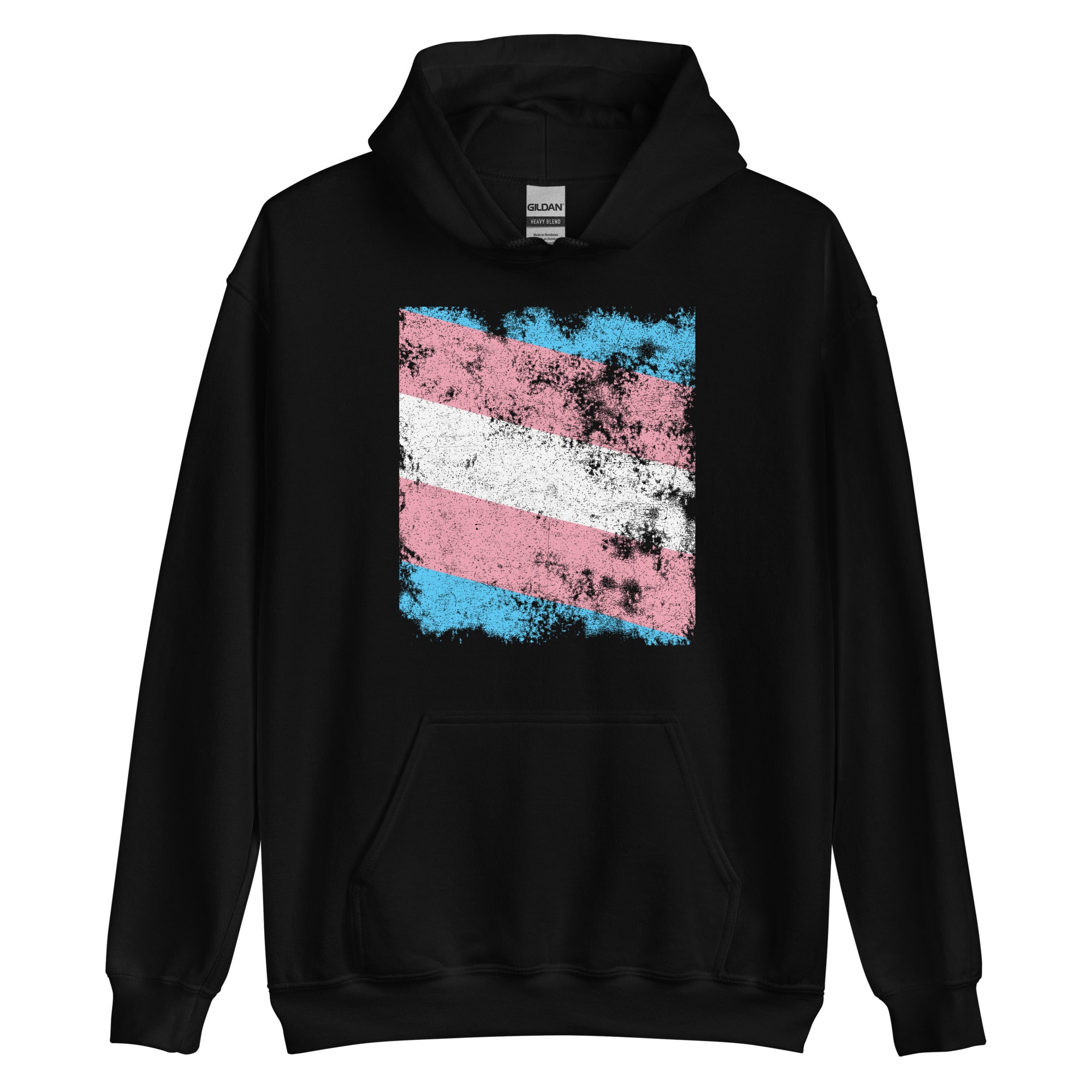 Transgender Flag - Distressed LGBT+ Hoodie