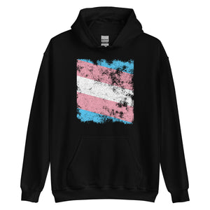 Transgender Flag - Distressed LGBT+ Hoodie