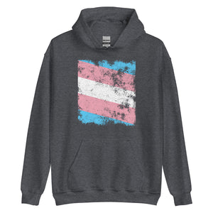 Transgender Flag - Distressed LGBT+ Hoodie