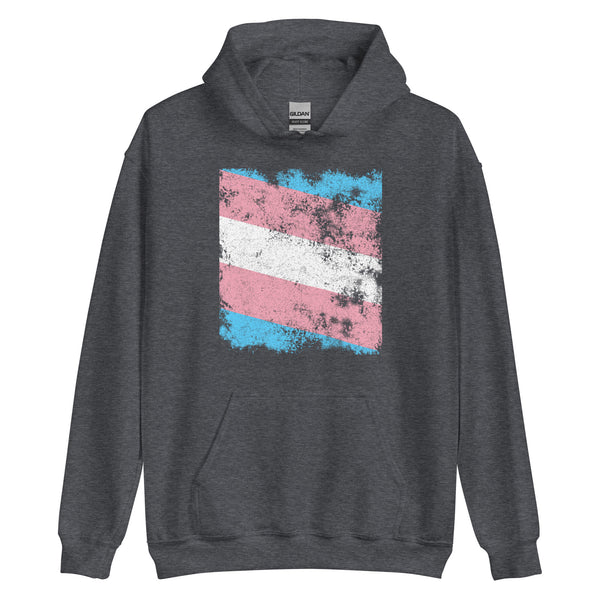 Transgender Flag - Distressed LGBT+ Hoodie