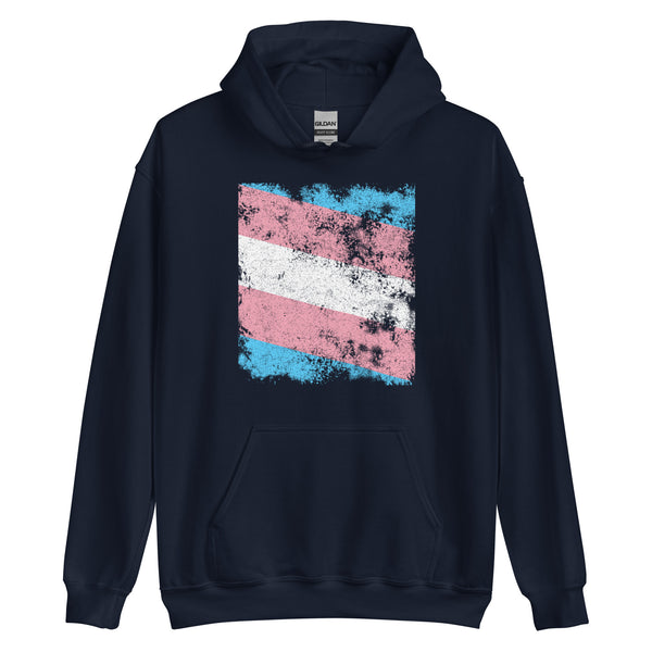 Transgender Flag - Distressed LGBT+ Hoodie