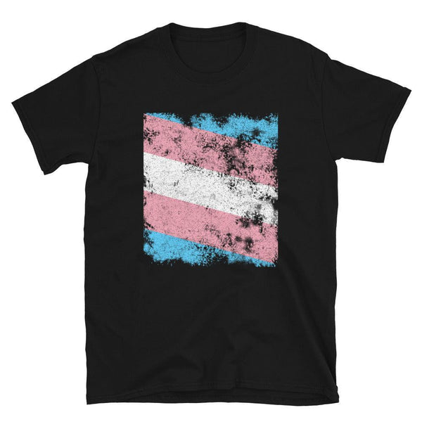 Transgender Flag - Distressed LGBT+ T-Shirt