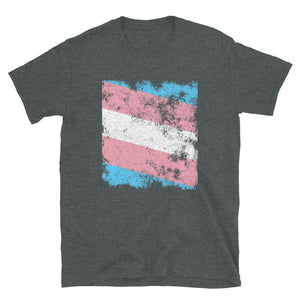 Transgender Flag - Distressed LGBT+ T-Shirt