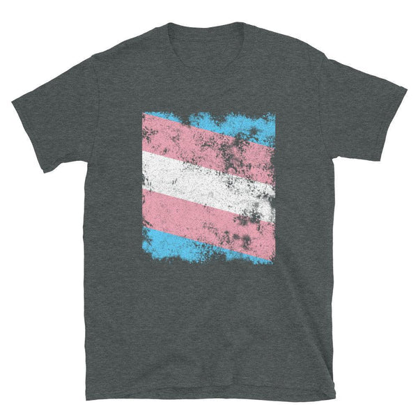 Transgender Flag - Distressed LGBT+ T-Shirt