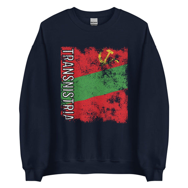 Transnistria Flag - Distressed Flag Sweatshirt