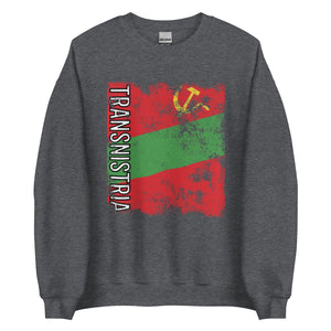 Transnistria Flag - Distressed Flag Sweatshirt