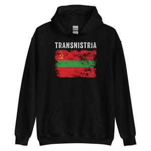 Transnistria Flag Distressed Hoodie