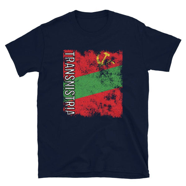 Transnistria Flag Distressed T-Shirt