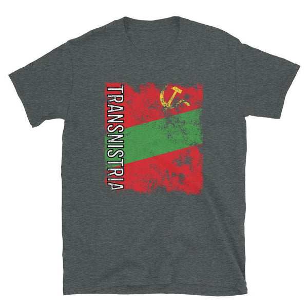 Transnistria Flag Distressed T-Shirt