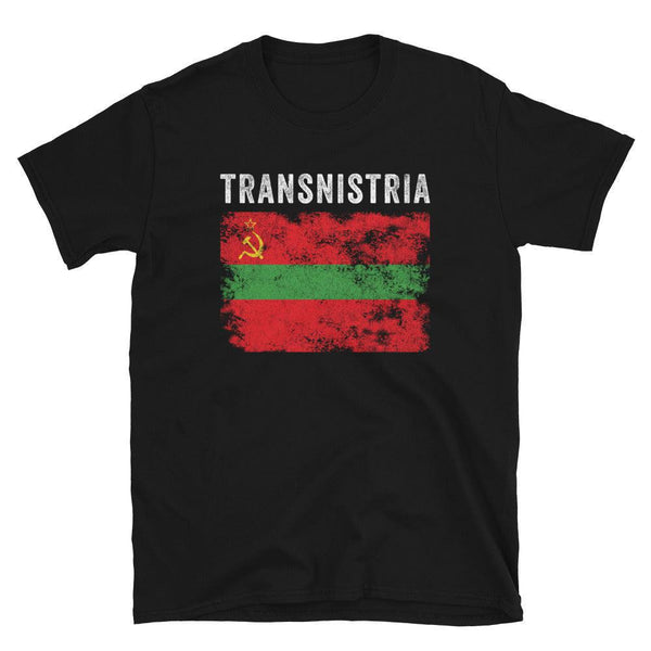 Transnistria Flag Distressed T-Shirt