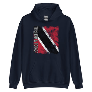 Trinidad And Tobago Flag - Distressed Flag Hoodie