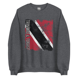 Trinidad And Tobago Flag - Distressed Flag Sweatshirt