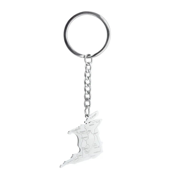 Trinidad & Tobago Map Keychain