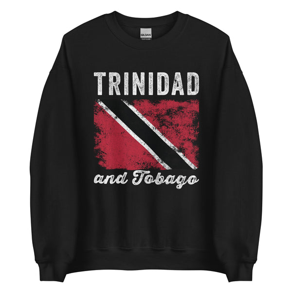 Trinidad and Tobago Flag Distressed Sweatshirt