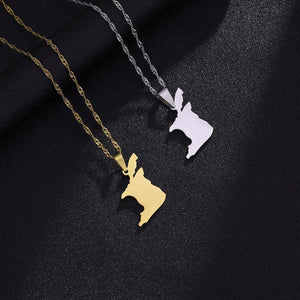 Trinidad and Tobago Map Necklace