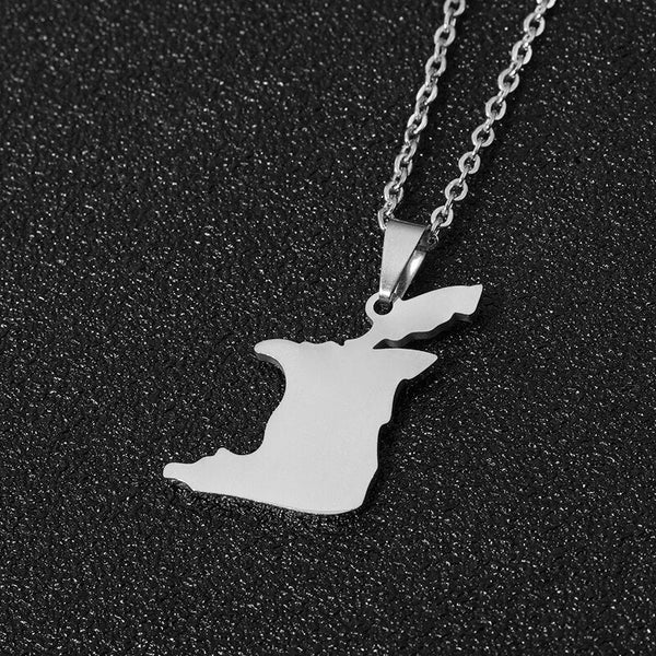 Trinidad and Tobago Map Necklace