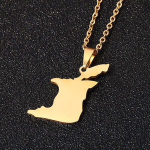 Trinidad and Tobago Map Necklace