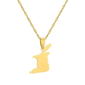 Trinidad and Tobago Map Necklace