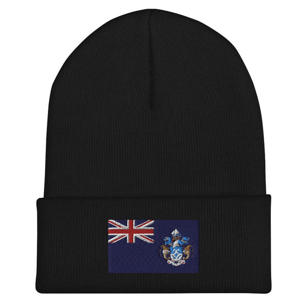 Tristan da Cunha Flag Beanie - Embroidered Winter Hat