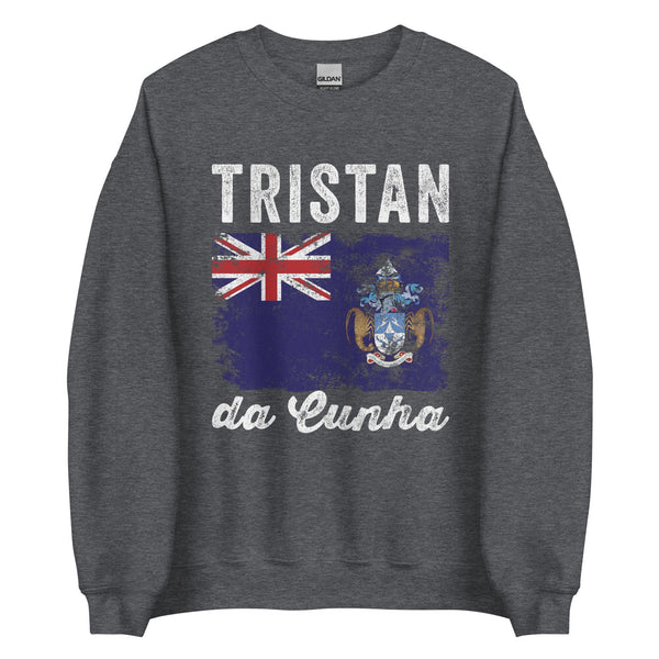 Tristan da Cunha Flag Distressed Sweatshirt