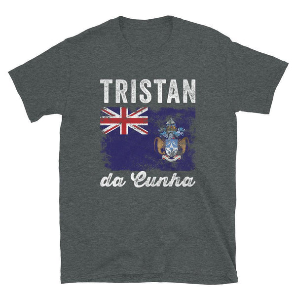 Tristan da Cunha Flag Distressed T-Shirt