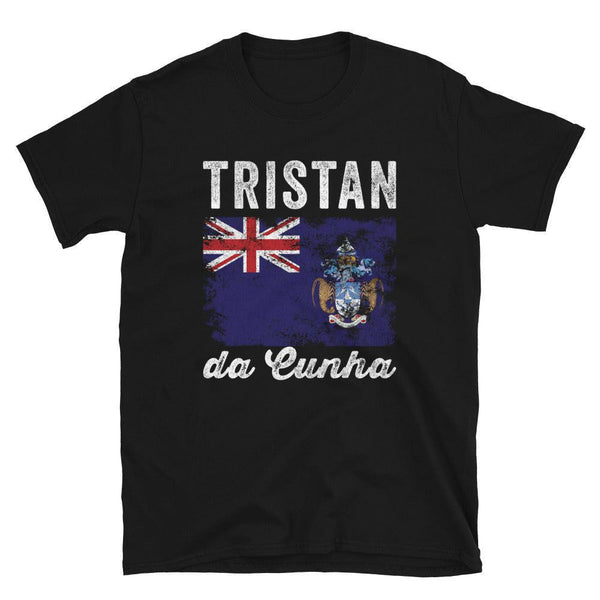 Tristan da Cunha Flag Distressed T-Shirt