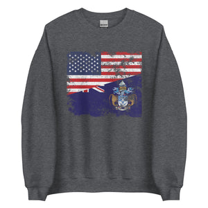 Tristan da Cunha USA Flag Sweatshirt