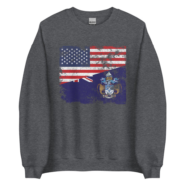 Tristan da Cunha USA Flag Sweatshirt