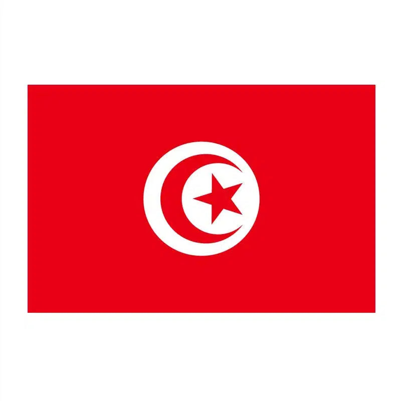 Tunisia Flag - 90x150cm(3x5ft) - 60x90cm(2x3ft)