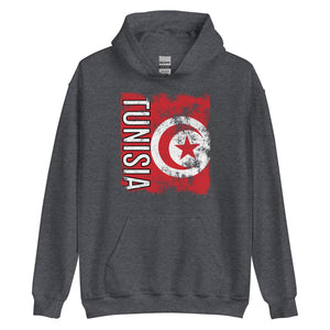 Tunisia Flag - Distressed Flag Hoodie