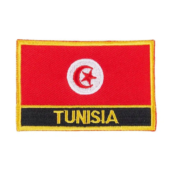 Tunisia Flag Patch - Sew On/Iron On Patch