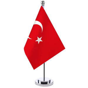 Turkey Desk Flag - Small Office Table Flag