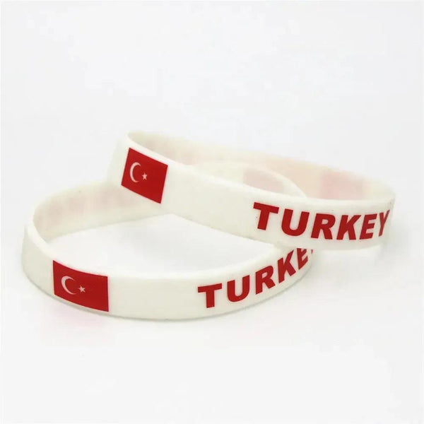 Turkey Flag Bracelet - Silicone Wristband