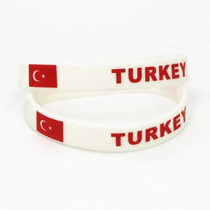 Turkey Flag Bracelet - Silicone Wristband