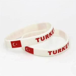 Turkey Flag Bracelet - Silicone Wristband