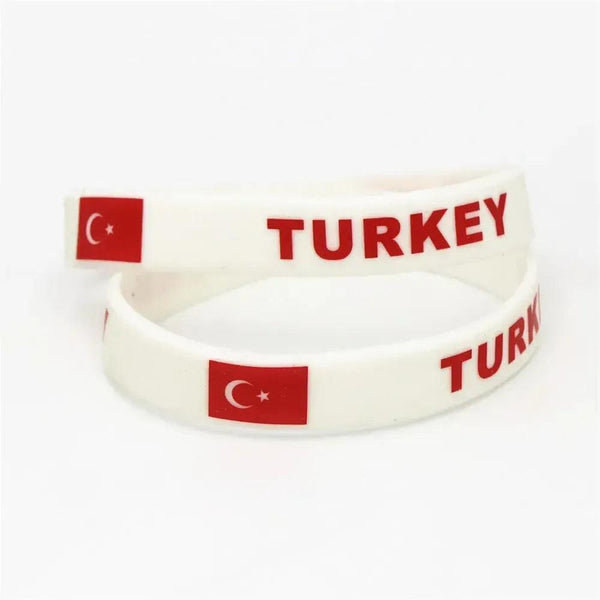 Turkey Flag Bracelet - Silicone Wristband