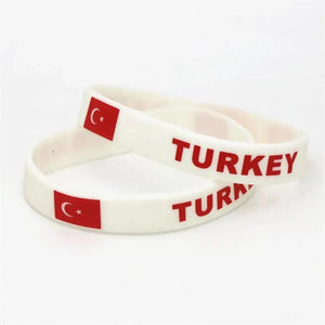 Turkey Flag Bracelet - Silicone Wristband
