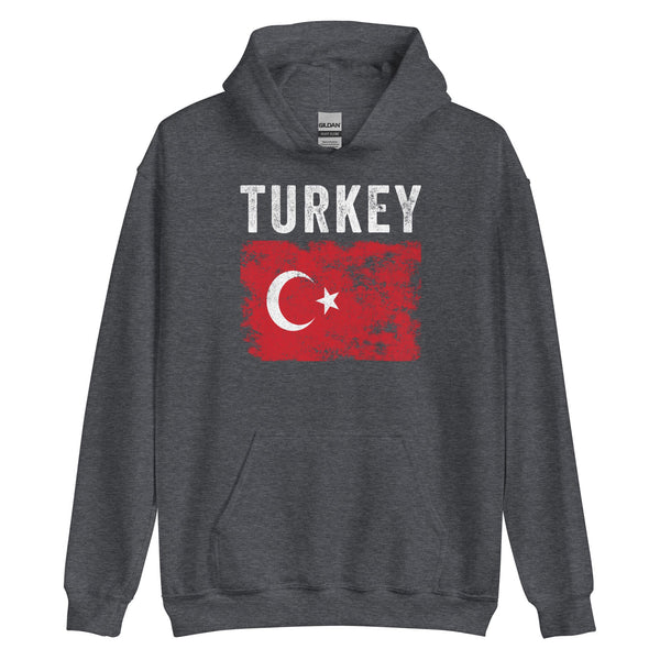 Turkey Flag Distressed - Turkish Flag Hoodie