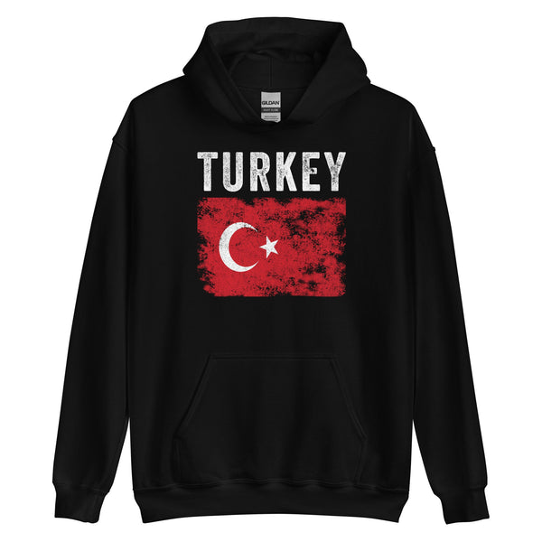 Turkey Flag Distressed - Turkish Flag Hoodie