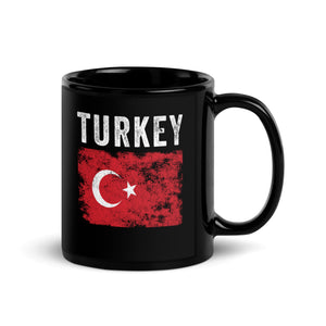 Turkey Flag Distressed - Turkish Flag Mug