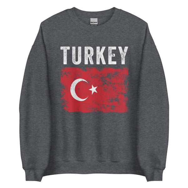 Turkey Flag Distressed - Turkish Flag Sweatshirt