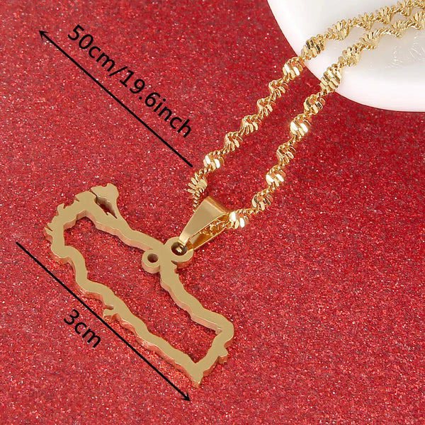 Turkey Map Necklace