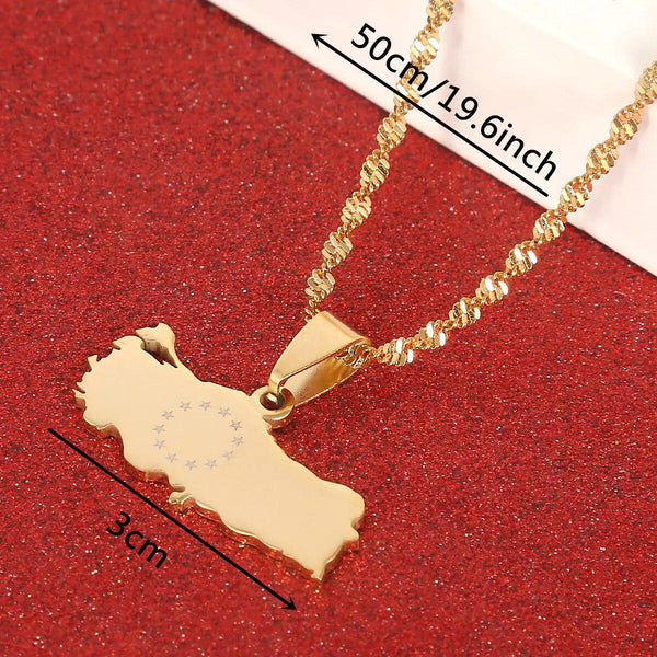 Turkey Map Necklace