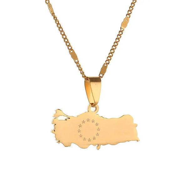 Turkey Map Necklace