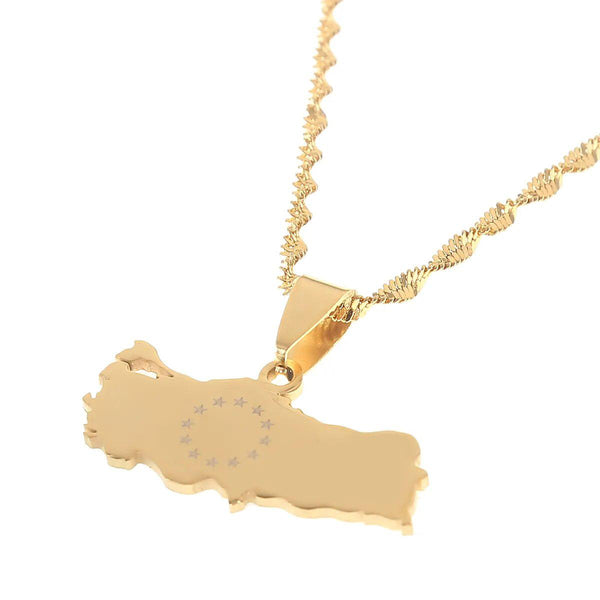 Turkey Map Necklace