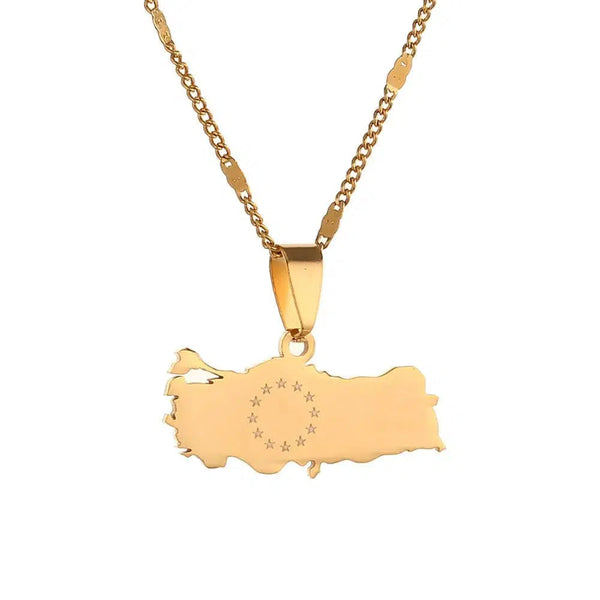 Turkey Map Necklace